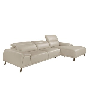 Angel cerda, Ecksofa aus taupefarbenem Leder Ecksofa aus taupefarbenem Leder, ANGEL CERDA - Ecksofa aus taupefarbenem Leder, One Size, Grau