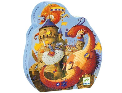 DJECO, Djeco Puzzle DRACHE in bunt, Puzzle DRACHE in bunt