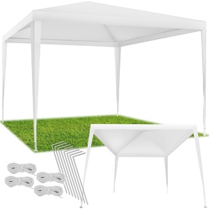 TecTake, Pavillon mit UV-Schutz Pavillon mit UV-Schutz, Tectake - Pavillon mit UV-Schutz, 300X300CM, Weiss