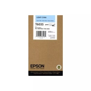Epson, Epson Tinte T0635 Original Light Cyan C13T603500, Epson T6035 - hell Cyan - Original - Tintenpatrone