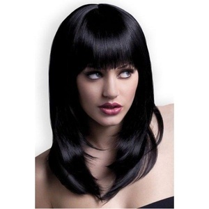 Smiffy's, Smiffy's Fever Tanja TIG, Fever Tanja Black Perücke, Schwarz - Amorana