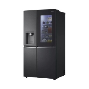 LG, LG Foodcenter GSXV90MCDE Matte Black Steel Food Center Schwarz, LG - GSXV90MCDE Mattschwarz, One Size, Schwarz
