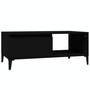 vidaXL, vidaXL Couchtisch Schwarz 90x50x36,5 cm Holzwerkstoff, vidaXL Couchtisch Schwarz 90x50x36,5 cm Holzwerkstoff