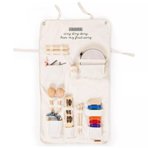 Childhome, CHILDHOME 8-tlg. Spielzeug-Instrumenten-Set mit Organizer, Childhome - Musikset mit 8 Instrumente, One Size