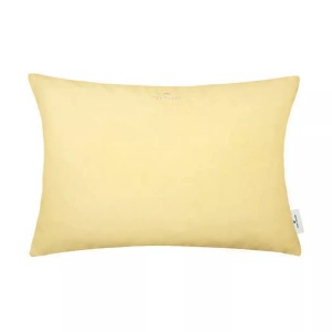 Tom Tailor, TOM TAILOR Kissenhülle »Dove Signature«, (1 St.), Zierkissenbezug Dove Signature Gelb/Transparent Baumwolle/Polyester 40 cm 60 cm