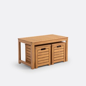 LA REDOUTE INTERIEURS, Gartenbank mit Boxen Akazie Garden