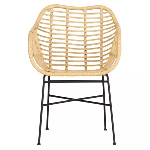 SCHOU, Gartenstuhl AGNETE Rattan, 2ER SET Gartenstuhl AGNETE Rattan, 2ER SET, SCHOU - Gartenstuhl AGNETE Rattan, 2ER SET, 2 Stück, Schwarz