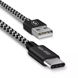 B2X, B2X - Skin USB-C-Kabel 2,4 A, 12 W, 0,25 m ? Schwarz/Weiß, One Size