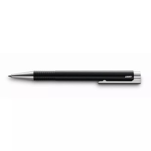 Lamy, Druckkugelschreiber LAMY 204 Logo M, nachfüllbar, inkl. blauschreibender Großraummine, schwarz, LAMY Kugelschreiber 204 Logo M+ 1228045 black