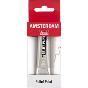 Amsterdam, Amsterdam Acrylfarbe Reliefpaint 815, 20 ml, Zinn, Amsterdam Acrylfarbe Reliefpaint 815, 20 ml, Zinn