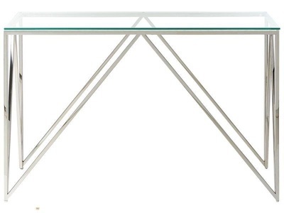 Beliani, Konsolentisch aus Sicherheitsglas Modern WESO Konsolentisch aus Sicherheitsglas Modern WESO, 