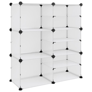 vidaXL, vidaXL Schuhregal Transparent 84x31,5x93 cm PP