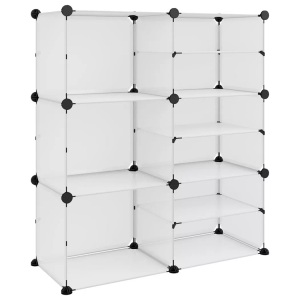 vidaXL, vidaXL Schuhregal Transparent 84x31,5x93 cm PP, vidaXL Schuhregal Transparent 84x31,5x93 cm PP