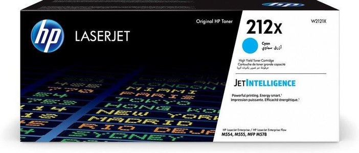 HP Supplies, HP 212X Toner cyan, Hewlett Packard Toner, blau, No. 212X, W2121X, (10'000 Seiten)