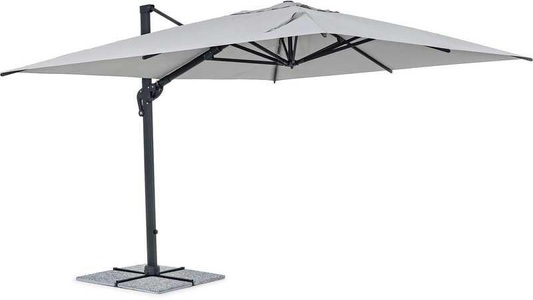 mutoni Garten Deluxe, Sonnenschirm Ines 300x400 anthrazit-hellgrau, Sonnenschirm Ines 300x400 anthrazit-hellgrau