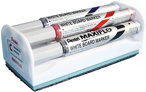 Pentel, pentel Marker Whiteboard MAXIFLO Slim, Pentel Maxiflo, 4mm, Whiteboardmarker, runde Spitze, MWL5S-4BOX, (4 Farben, Box)