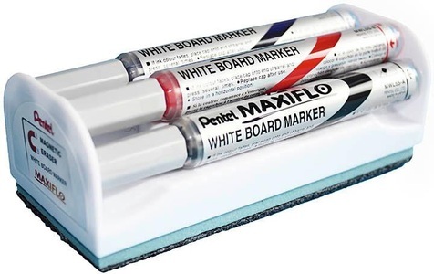 Pentel, pentel Marker Whiteboard MAXIFLO Slim, Pentel Maxiflo, 4mm, Whiteboardmarker, runde Spitze, MWL5S-4BOX, (4 Farben, Box)