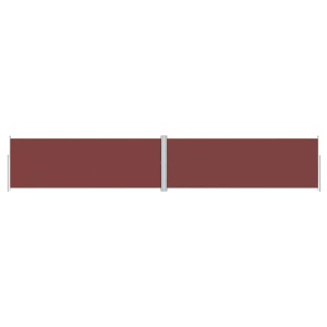 vidaXL, vidaXL Seitenmarkise Ausziehbar Braun 180x1000 cm, vidaXL Seitenmarkise Ausziehbar Braun 180x1000 cm