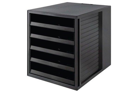 HAN, HAN Schubladenelement Karma A4, Han Schubladenbox, Karma, A4/C4, schwarz, 5 Schubladen, 14018-13