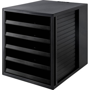 HAN, HAN Schubladenelement Karma A4, Han Schubladenbox, Karma, A4/C4, schwarz, 5 Schubladen, 14018-13