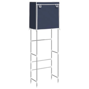 vidaXL, vidaXL Toilettenregal 2 Ablagen Blau 56x30x170 cm Eisen, vidaXL Toilettenregal 2 Ablagen Blau 56x30x170 cm Eisen