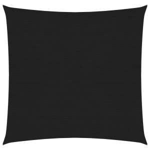 vidaXL, vidaXL Sonnensegel 160 g/m² Schwarz 2,5x2,5 m HDPE, vidaXL Sonnensegel 160 g/m² Schwarz 2,5x2,5 m HDPE