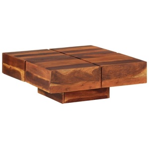 vidaXL, vidaXL Couchtisch 80x80x30 cm Massivholz Akazie, vidaXL Couchtisch 80x80x30 cm Massivholz Akazie