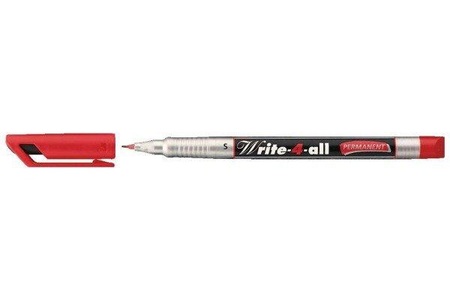 Stabilo, STABILO Write-4-all permanent SF 166/40 rot, Stabilo Write-4-all-Pen, Permanentmarker, SF, rot, 166/40