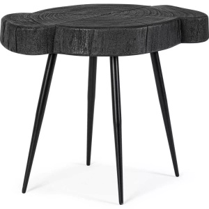 mutoni lifestyle, Beistelltisch Zakia Schwarz L 45x40, Beistelltisch Zakia Schwarz L 45x40