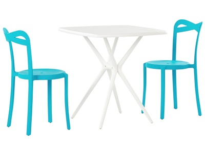 Beliani, Bistro Set aus Kunststoff Modern SERSALECAMOGLI Bistro Set aus Kunststoff Modern SERSALECAMOGLI, 