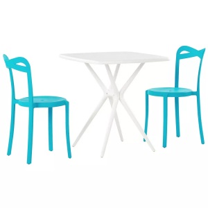 Beliani, Bistro Set aus Kunststoff Modern SERSALECAMOGLI Bistro Set aus Kunststoff Modern SERSALECAMOGLI, 