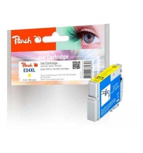 Peach, Peach Tintenpatrone XL gelb kompatibel zu Epson No. 34XL, T3474 y, Peach E34 Druckerpatrone XL ye ersetzt Epson T3474, No. 34XL y, C13T34744010 für z.B. Epson WorkForce Pro WF -3700, Epson WorkForce Pro WF -3720