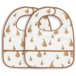 Jollein, jollein Lätzchen wasserdicht Pear 2er Pack, Jollein wasserfestes Lätzchen Pear 2er Set