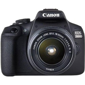 Canon, Canon EOS 2000D Ef-S 18-55mm IS - schwarz Spiegelreflexkamera Kit, Canon EOS 2000D/18 55mm 24 10 Mpx APS C/DX Spiegelreflexkamera