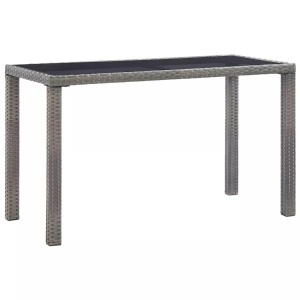 Diverse Hardware, Gartentisch Anthrazit 123 x 60 x 74 cm Poly Rattan, vidaXL Gartentisch Anthrazit 123x60x74 cm Poly Rattan