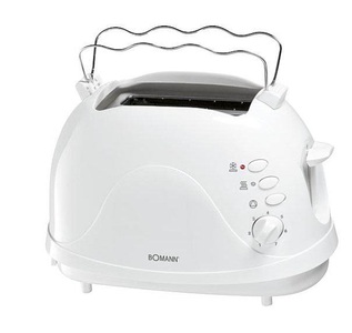 Bomann, Bomann - Toaster TA246CB 700W - Weiss, Bomann TA 246 CB Toaster weiss