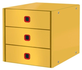 Leitz, LEITZ Schubladenset Cosy 5368-00-19 gelb 3 Schubladen, 