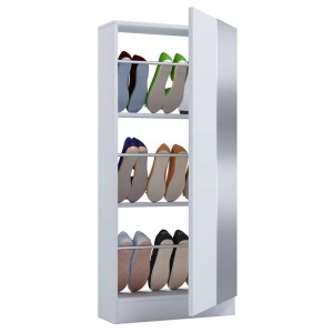 VCM, Holz Schuhschrank Schuhkommode Schuhregal Schuhständer Fulisa L Spiegel Holz Schuhschrank Schuhkommode Schuhregal Schuhständer Fulisa L Spiegel, VCM - Holz Schuhschrank Schuhkommode Schuhregal Schuhständer Fulisa L Spiegel, 50 CM, Weiss
