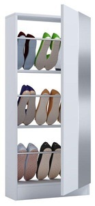 VCM, Holz Schuhschrank Schuhkommode Schuhregal Schuhständer Fulisa L Spiegel Holz Schuhschrank Schuhkommode Schuhregal Schuhständer Fulisa L Spiegel, VCM - Holz Schuhschrank Schuhkommode Schuhregal Schuhständer Fulisa L Spiegel, 50 CM, Weiss