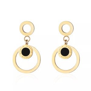 undefined, Ailoria - Axelle Ohrringe mit Schmucktäschchen, AILORIA - AXELLE Ohrringe, 2.5CM, Gold