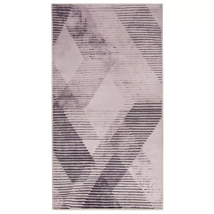 Beliani, Beliani Teppich schwarz-hellrot 80 x 150 cm KALE, Beliani - Teppich aus Polyester KALE, 150 cm, Pink