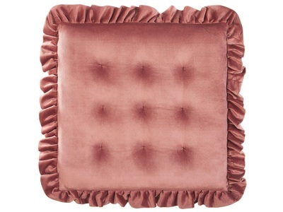 Beliani, Polsterauflage aus Samtstoff Glamourös KALANCHOE Polsterauflage aus Samtstoff Glamourös KALANCHOE, Beliani - Stuhlkissen aus Samtstoff Glamourös KALANCHOE, One Size, Pink