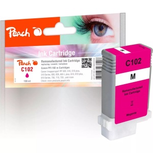 Peach, Peach XL-Tintenpatrone magenta kompatibel zu Canon PFI-102M, Peach Tinte Canon PFI-102 Magenta