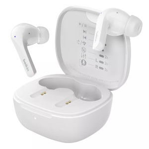 Belkin, BELKIN In Ear Kopfhörer Motion Weiss On ? Over Bluetooth oder Kabel, Belkin In-Ear-Kopfhörer Motion Weiss