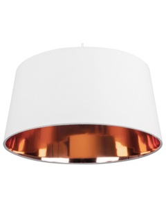 Beliani, Beliani Pendelleuchte weiss/gold KALLAR, Beliani - Hängelampe aus Poly-Baumwolle Modern KALLAR, One Size, Weiss Bunt