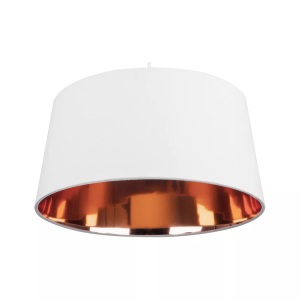 Beliani, Beliani Pendelleuchte weiss/gold KALLAR, Beliani - Hängelampe aus Poly-Baumwolle Modern KALLAR, One Size, Weiss Bunt