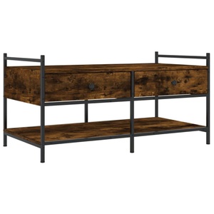 vidaXL, vidaXL Couchtisch Räuchereiche 99x50x50 cm Holzwerkstoff
