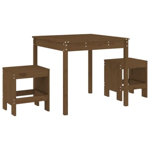 vidaXL, vidaXL 3-tlg. Garten-Bistro-Set Honigbraun Massivholz Kiefer, vidaXL 3-tlg. Garten-Bistro-Set Honigbraun Massivholz Kiefer