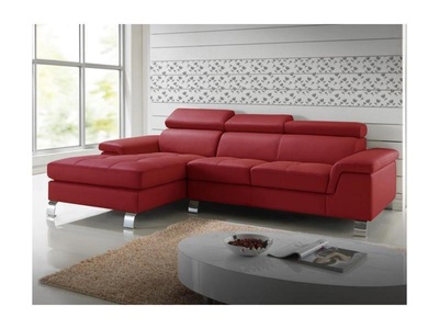 Vente-unique, Ecksofa Leder MISHIMA Ecke Links Ecksofa Leder MISHIMA Ecke Links