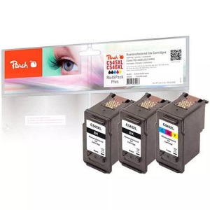 Peach, Peach Spar Pack Plus Druckköpfe kompatibel zu Canon PG-545XL*2, CL-546XL, Peach C545 XL 3 Druckköpfe XL (2*bk, col) ersetzt Canon PG-545XL*2, CL-546XL, 8286B001*2, 8288B001 für z.B. Canon Pixma TR 4650, Canon Pixma TR 4550